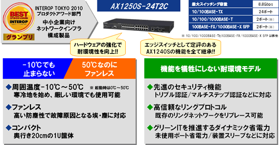 耐環境スイッチ