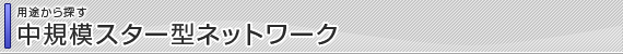 ネットワーク構成：中規模スター型ネットワーク