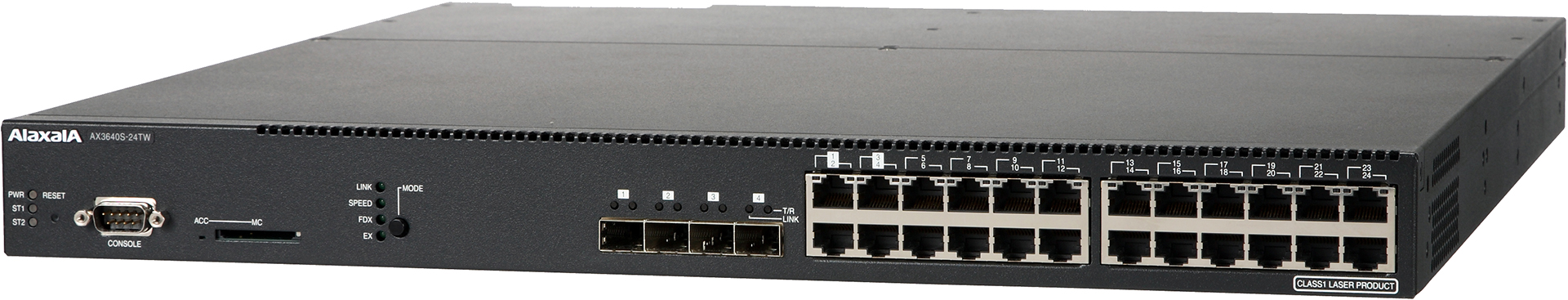 製品写真/AX3640S-24TW：アラクサラネットワークス株式会社