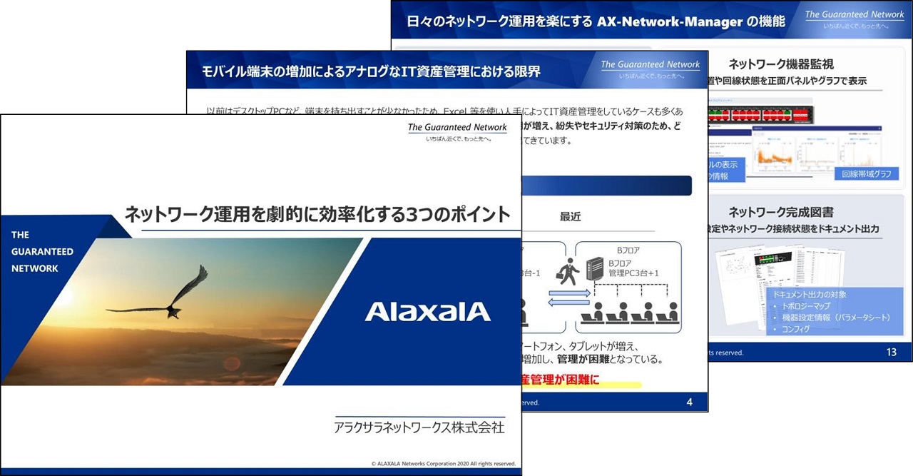 ネットワーク運用を劇的に効率化する3つのポイント